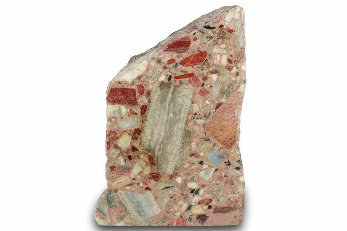 Free-Standing, Polished Brecciated Chert Section - Australia #317914